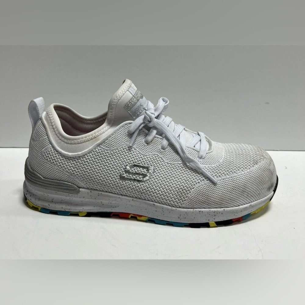 Skechers Womens Bulkan Balran Comp Toe Sneaker White Size 8.5 M